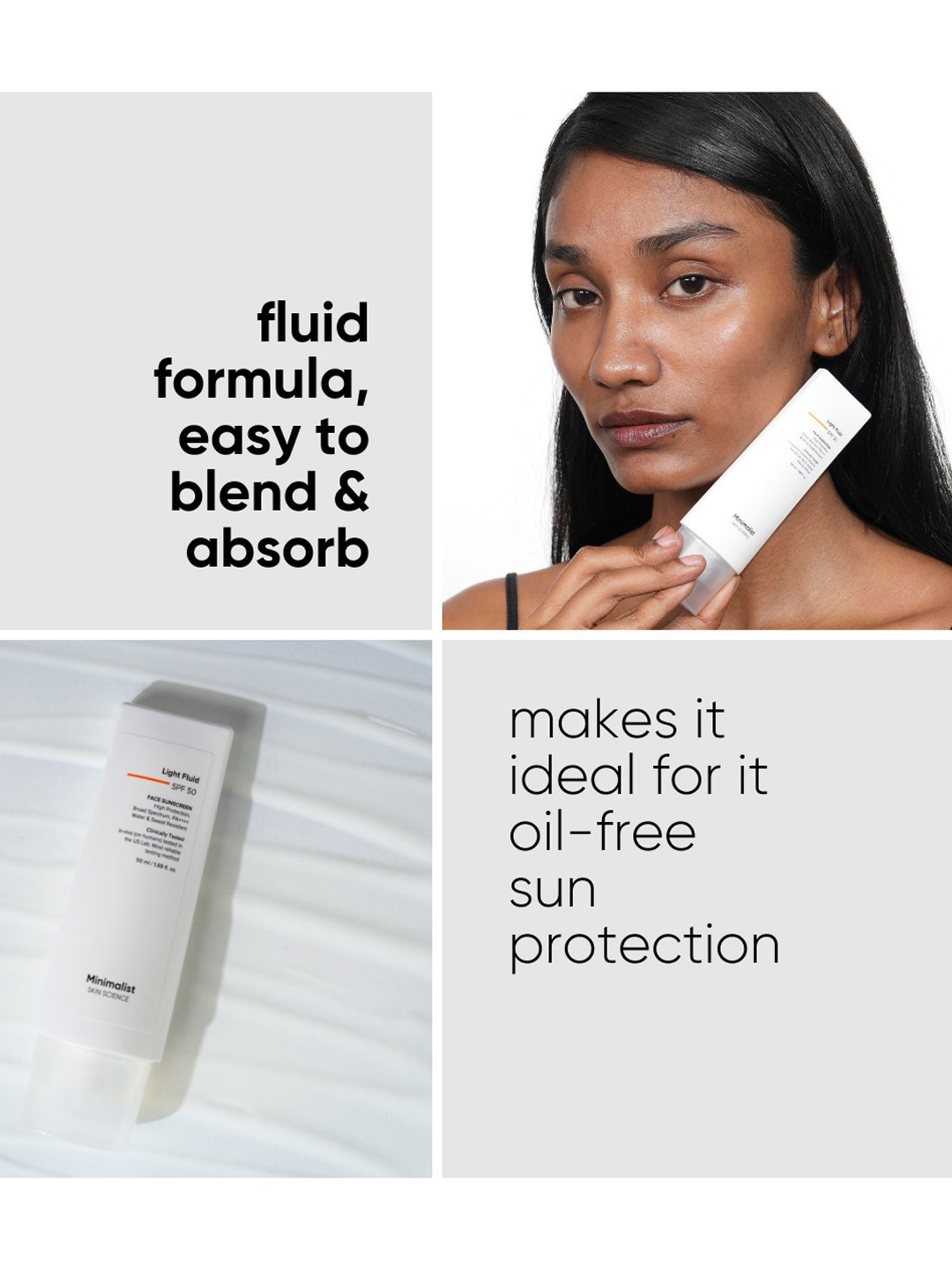 Minimalist Light Fluid SPF 50 Face Sunscreen - 50 ml