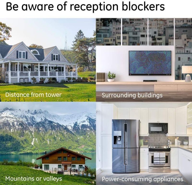 GE Ultra Edge Indoor TV Antenna, Slim Home Decor Reversible Black White, 4K 1080P VHF UHF, Long Range Antenna, Digital, HDTV Antenna, Smart TV Compatible, 6Ft Coaxial Cable, 11264