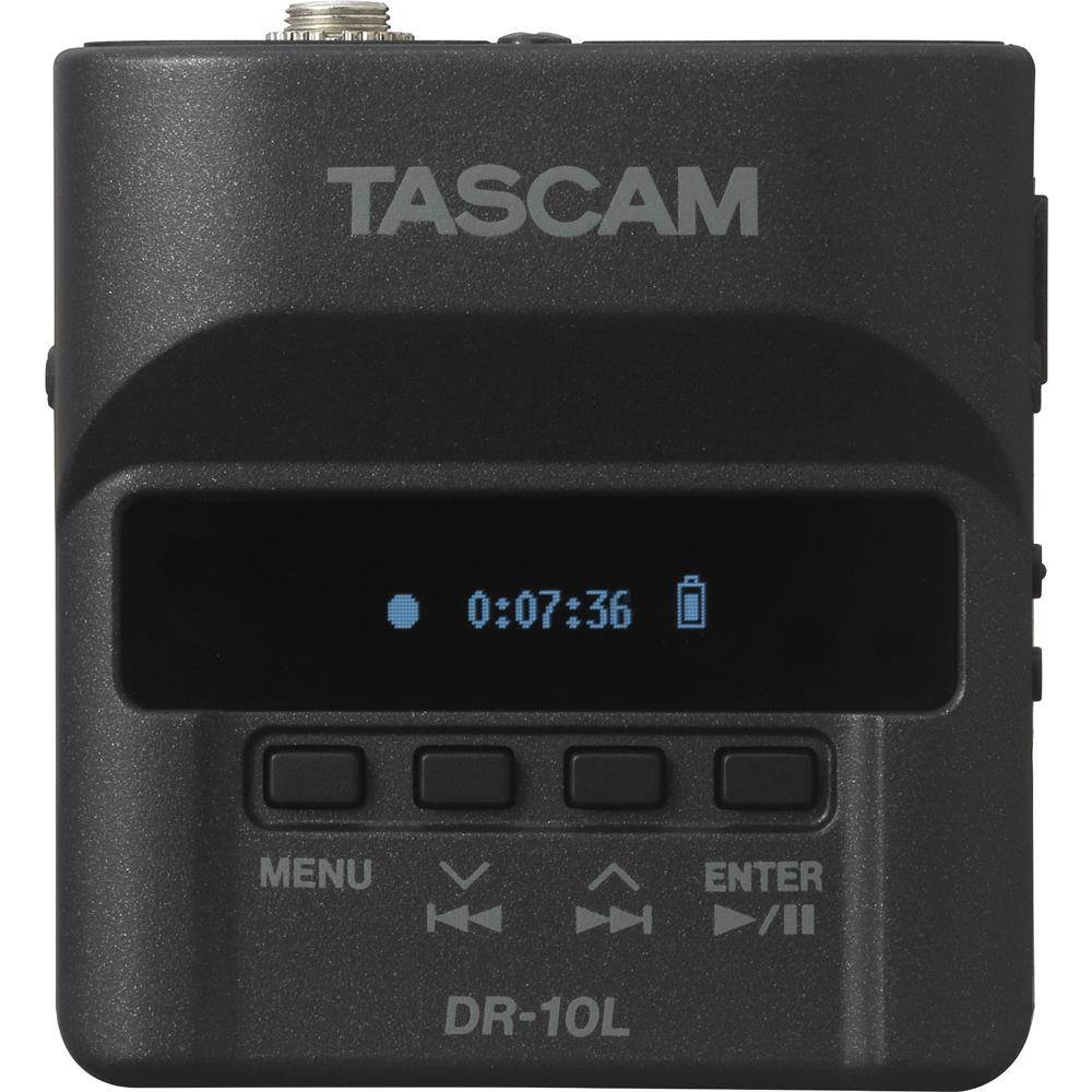 Tascam DR-10L Portable Digital Studio Recorder w/Lavaliere Mic 2-Pack Bundle