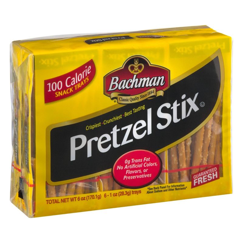 Bachman Pretzel Stix Snack Trays - 6ct / 1oz