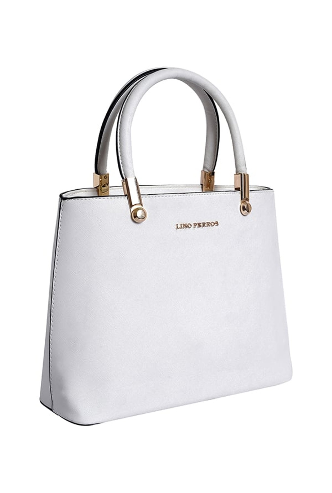 Lino Perros White Solid Handbag