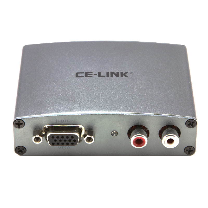 CE-LINK VGA to HDMI converter adapter,VGA+R / L Turn Left and Right Audio Go HDMI Converter Adapter Converting Line
