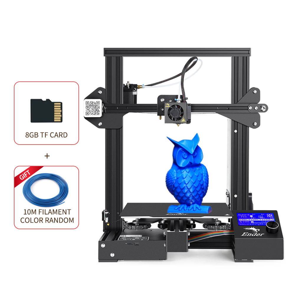 Creality 3D Printer Ender-3 PRO/ Ende-3 V2 DIY KIT Integrated Structure Silent Mainboard Upgrade Resume Printing Impresora 3D