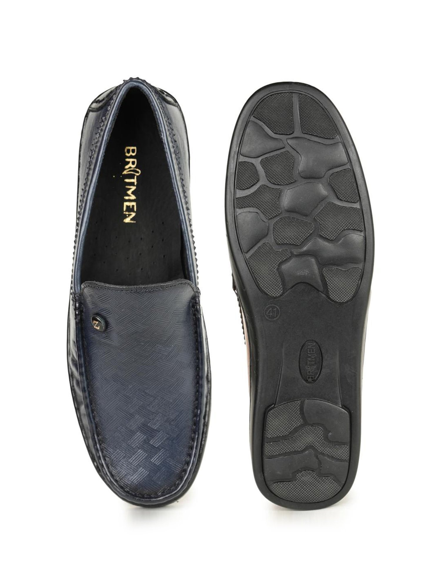 Britmen Men's Blue Casual Loafers