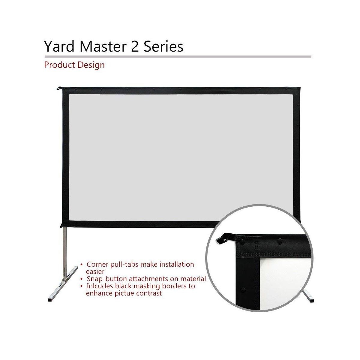 Elite Screens Yard Master 2 OMS120VR2 Projection Screen - 120" - 4:3 - Floor Mount
