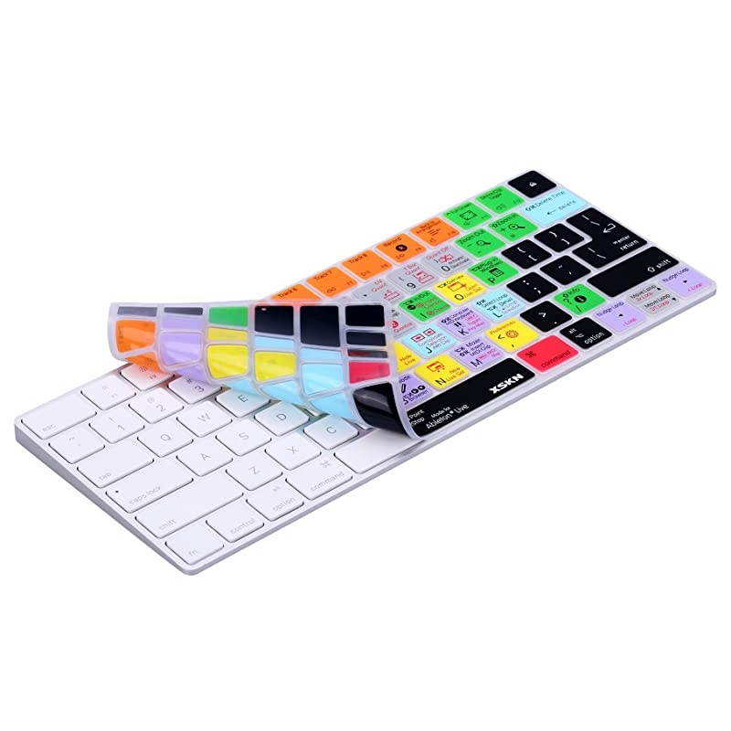 for Magic Keyboard Shortcut Ableton Live Keyboard Cover Durable Ableton Hotkeys Silicone Keyboard Skin for Apple Magic Keyboard MLA22LLA MLA22BA