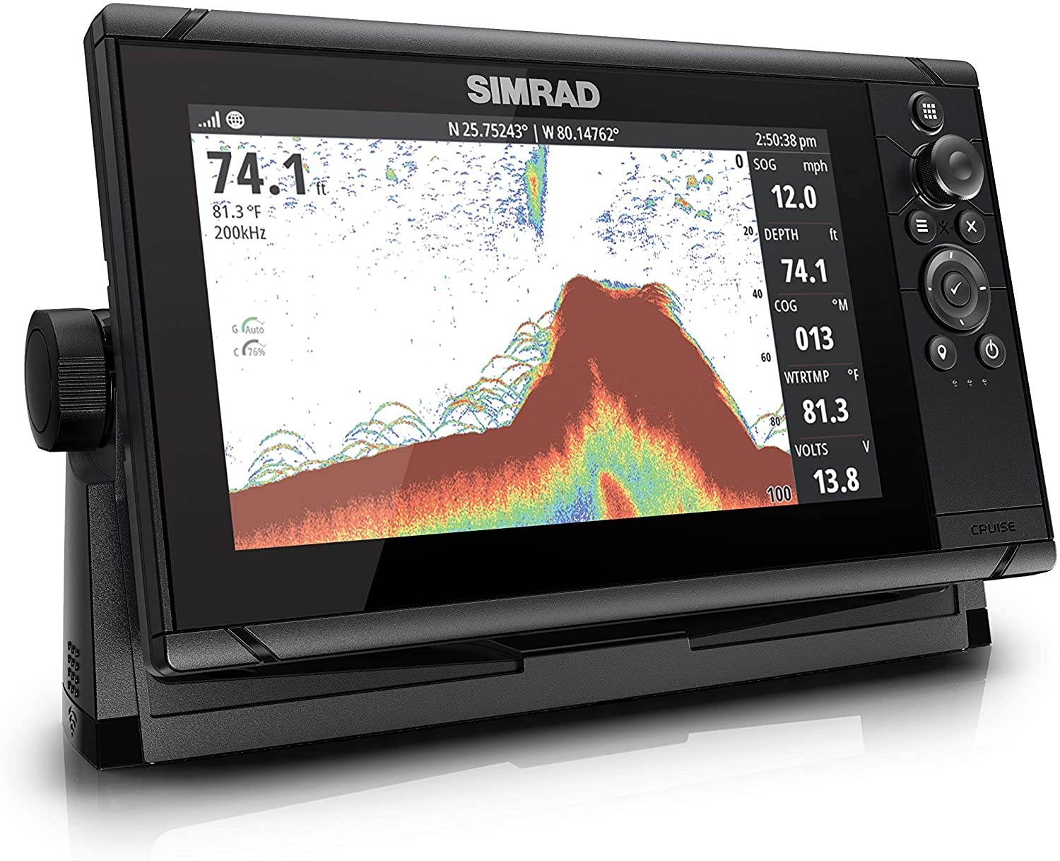Simrad Cruise-9 Chart Plotter with 9-inch Screen and US Coastal Maps Installed
