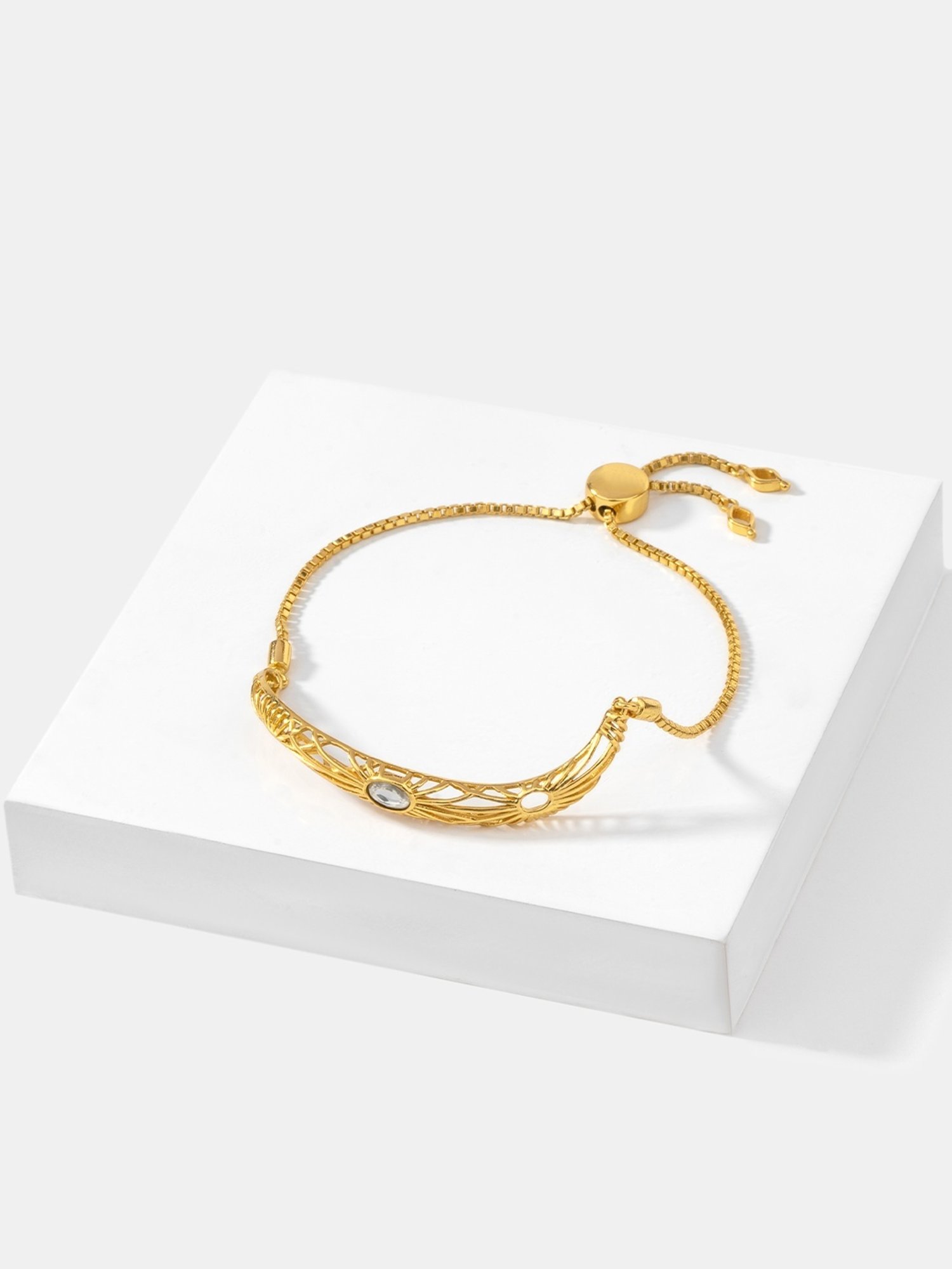 Shaya 92.5 Sterling Silver Queen of Good Advice Flexible Fit Bracelet for Women