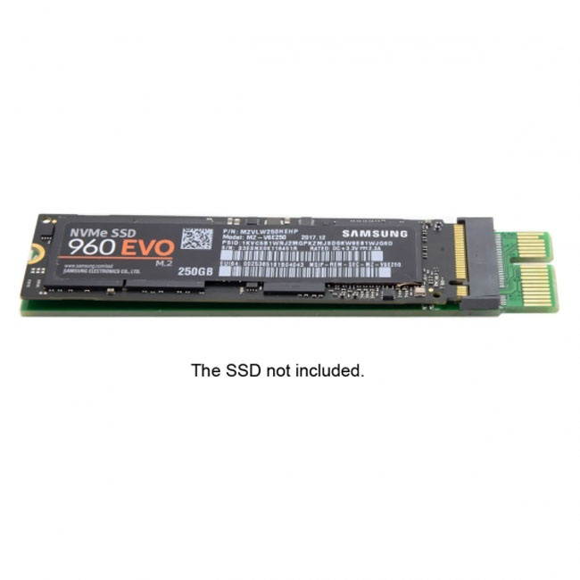 Xiwai NGFF M-key NVME AHCI SSD to PCI-E 3.0 1x x1 Vertical Adapter for XP941 SM951 PM951 960 EVO SSD
