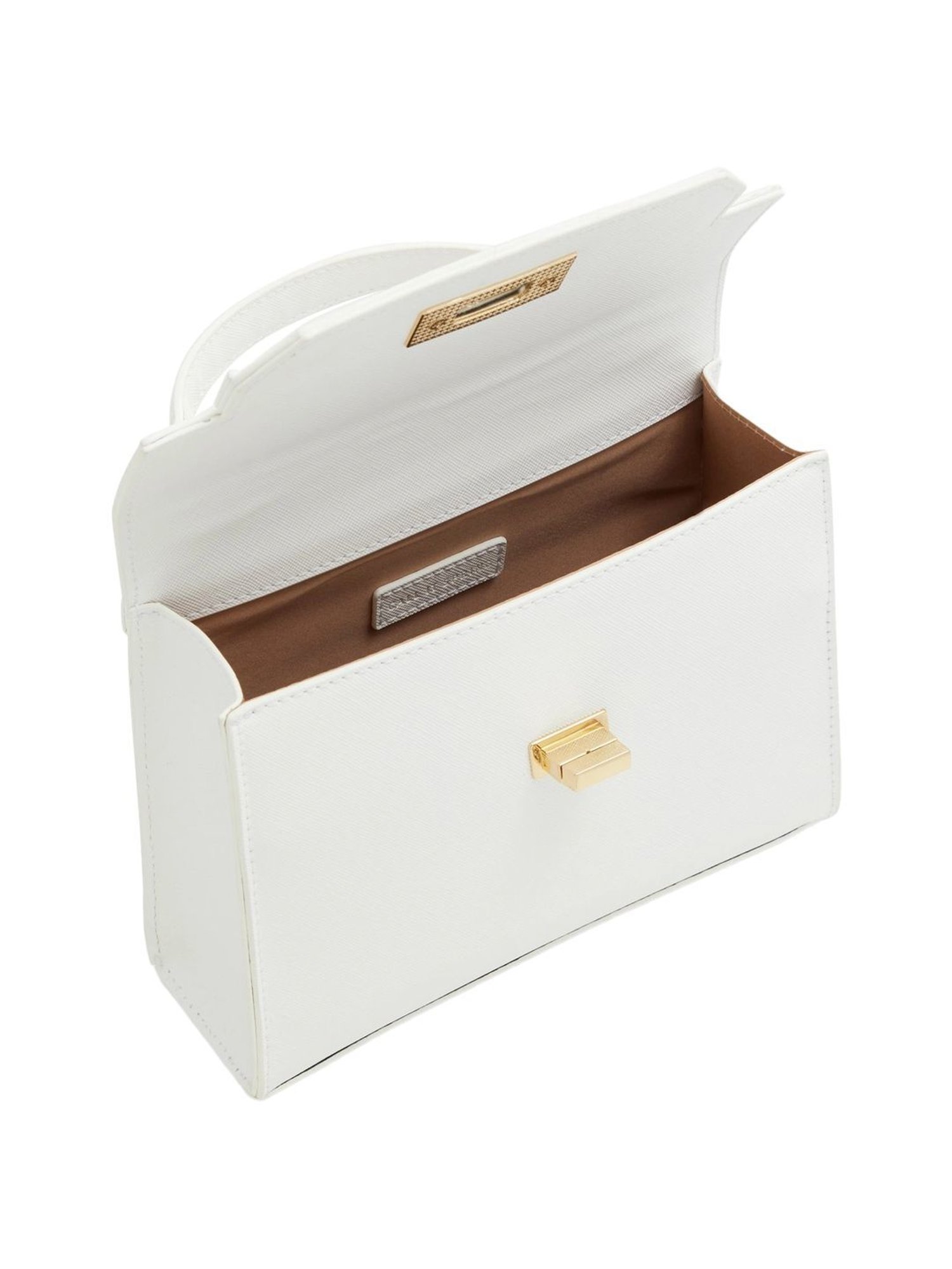 Call It Spring White Solid Small Handbag