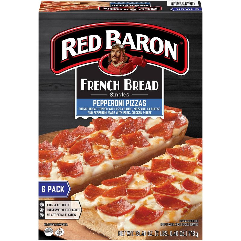 Red Baron Pepperoni French Bread Singles -  32.4oz/6ct