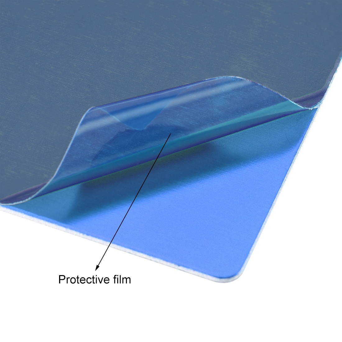 Blank Metal Business Card 88x53x0.6mm Anodized Aluminum Plate for DIY Laser Printing Engraving Blue 15 Pcs