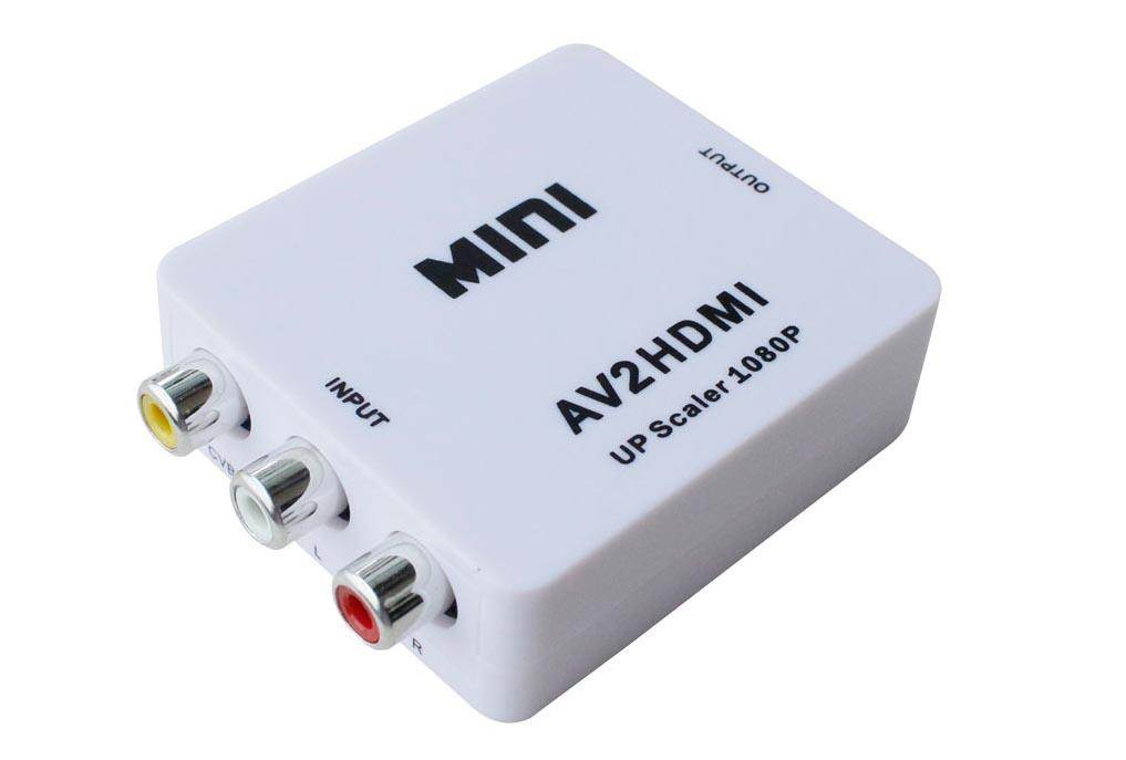 RCA to HDMI Converter, easyday 1080P AV to HDMI Video Converter Mini RCA Composite CVBS Adapter for PC Laptop Xbox PS4 PS3 TV STB VHS VCR Camera DVD