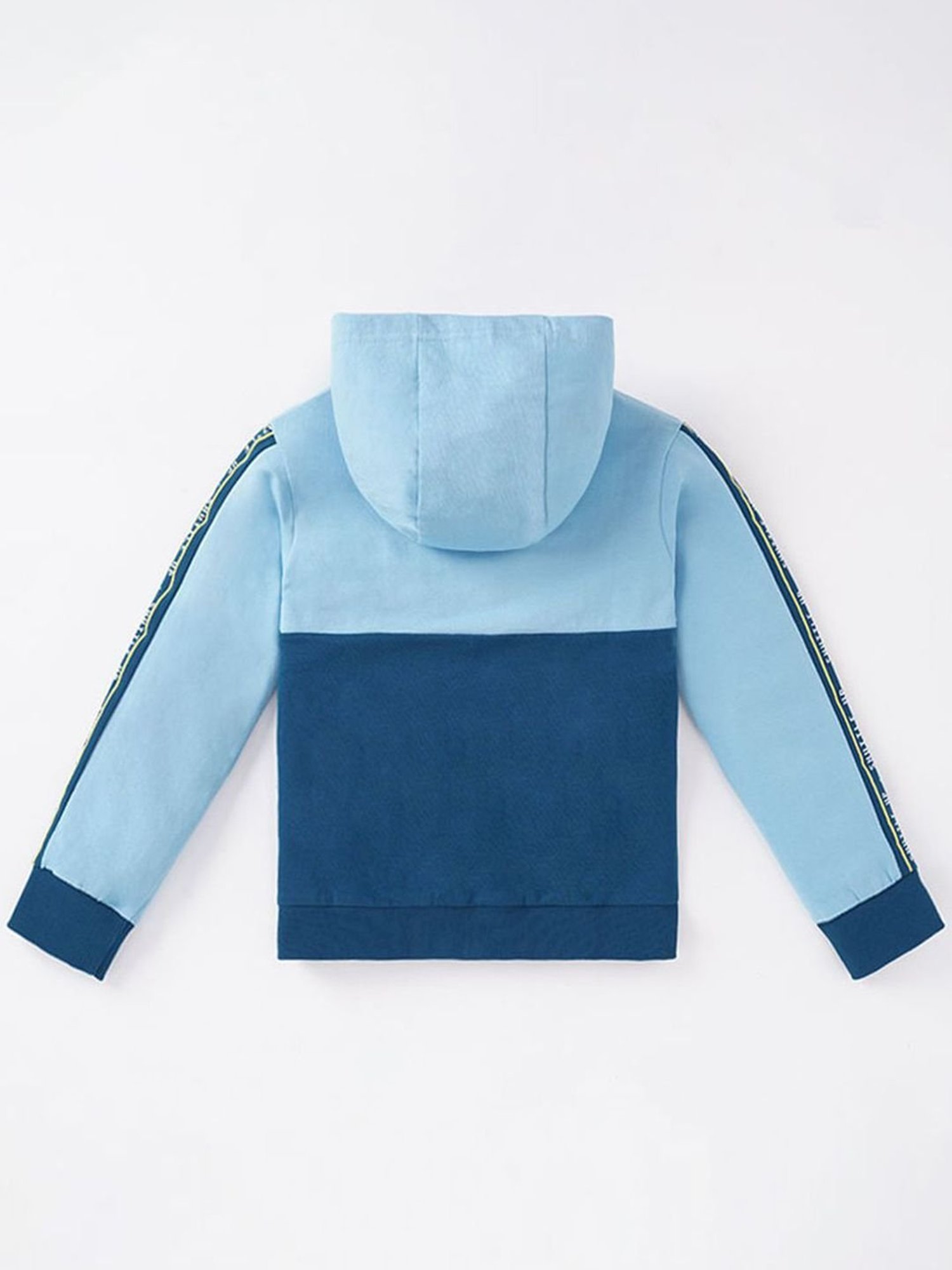 Allen Solly Junior Navy & Green Color Block Full Sleeves Jacket