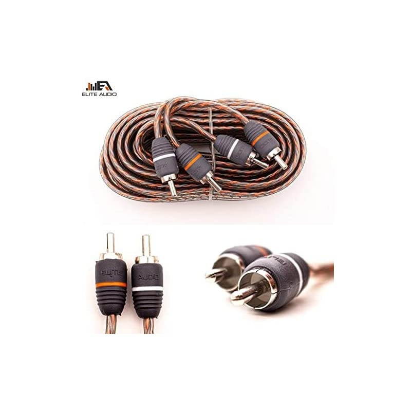 4 Gauge CCA Premium Amp Kit - EA-PRMK4 Complete Amplifier Installation Wiring Kit with 20 feet 4 AWG + 2-Channel RCA Interconnects 2000W