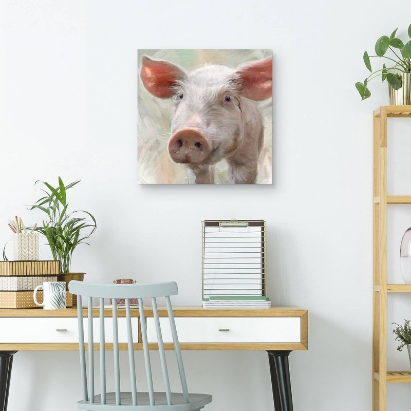 24" x 24" Farm Critters Iv by Studio Arts Unframed Wall Canvas - Masterpiece Art Gallery