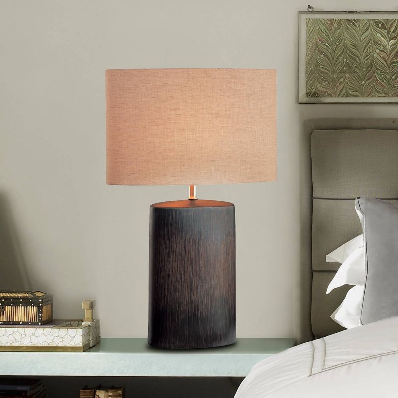 Narvel 1 Light Table Lamp Dark Walnut (Includes Energy Efficient Light Bulb) - Lite Source