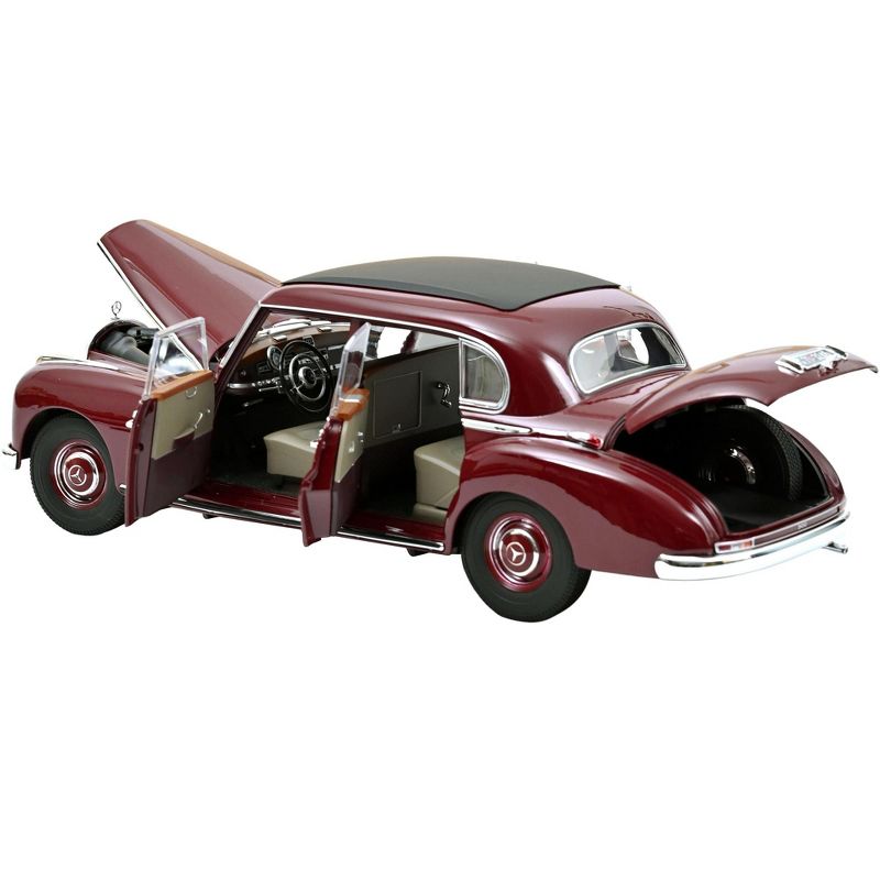 1955 Mercedes Benz 300 Dark Red with Black Top 1/18 Diecast Model Car by Norev
