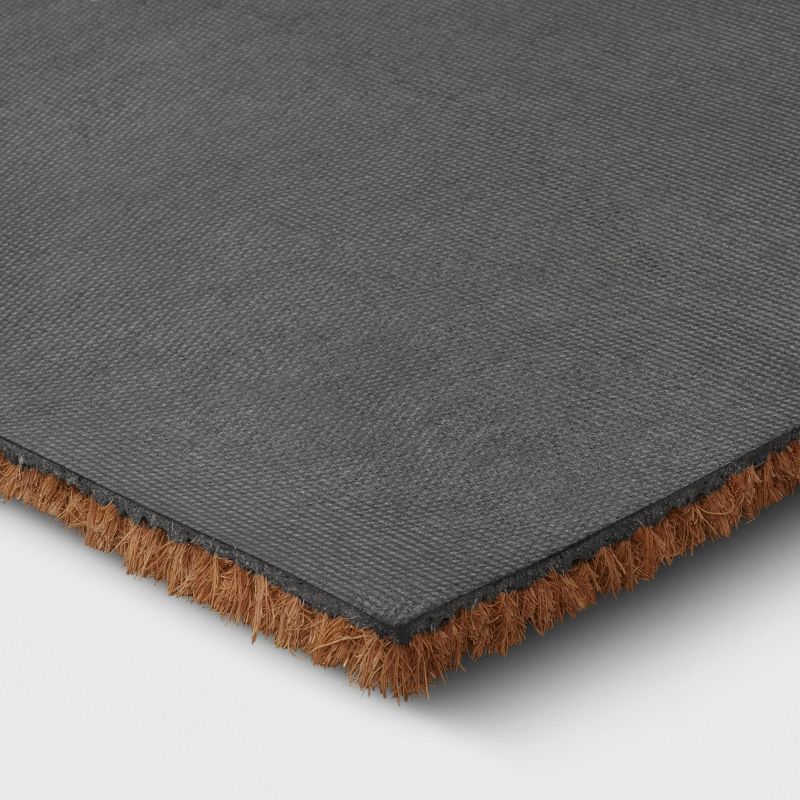 1'6"x2'6" Small Hello Door Mat Black - Threshold™