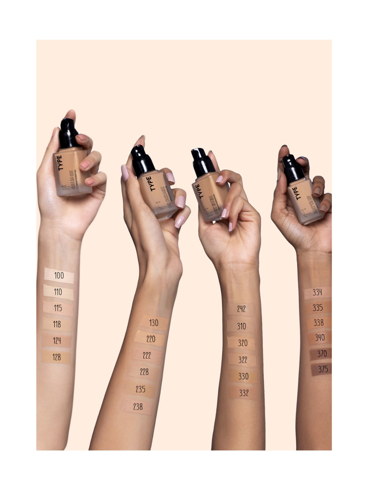 TYPE BEAUTY Get Even SPF 50 PA++++ Serum Foundation Cinnamon - 30 ml