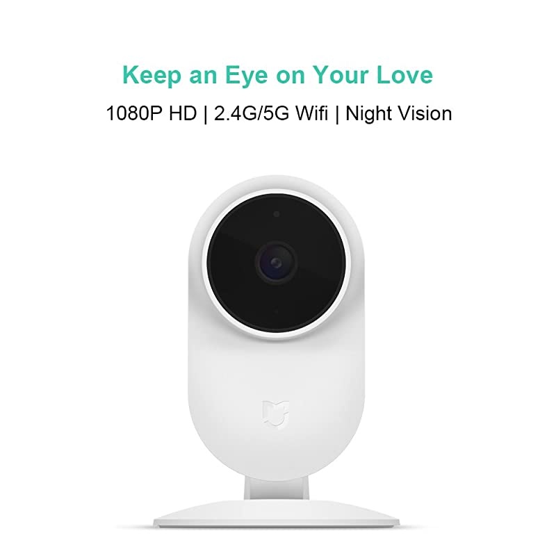 Mi Home Security Camera,  HD 1080P 2.4G/5G WiFi Smart IP Security Surveillance System for Baby Pet Indoor Monitor, Night Vision, Two Way Audio