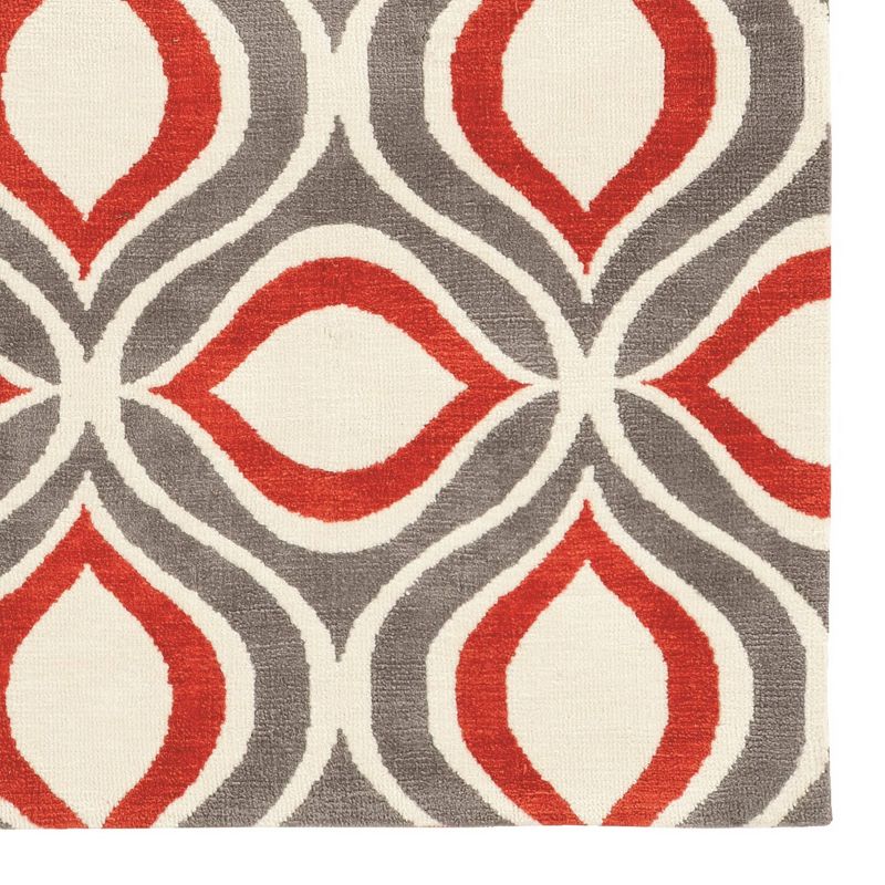 5'x7' Geometric Area Rug Gray - Linon