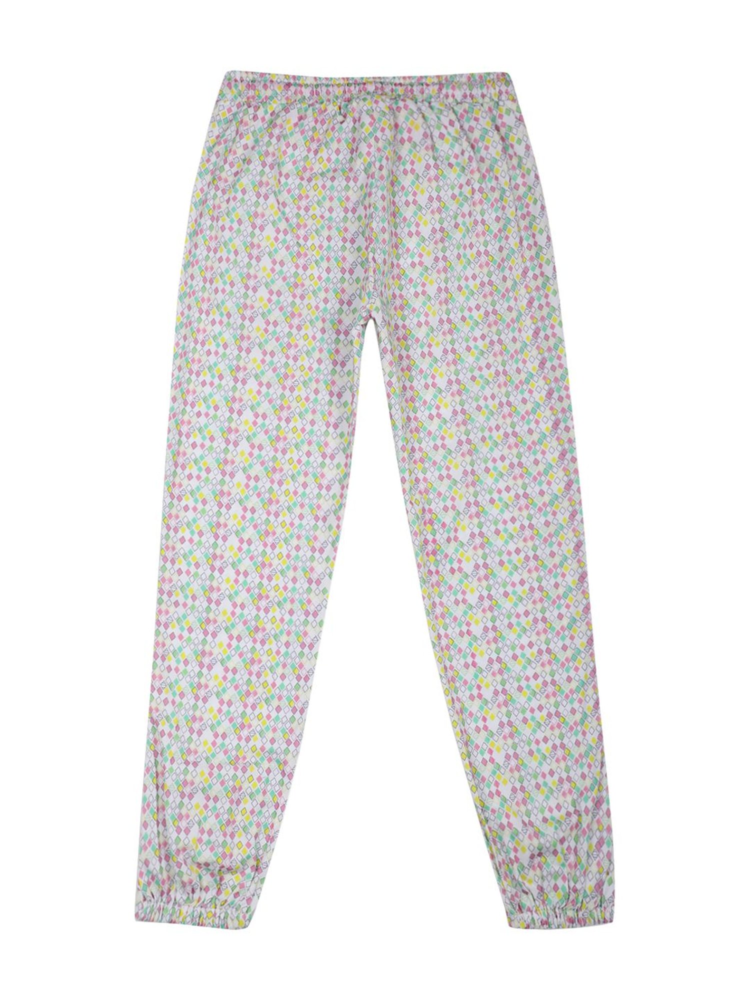 Elle Kids Multicolor Cotton Printed Joggers