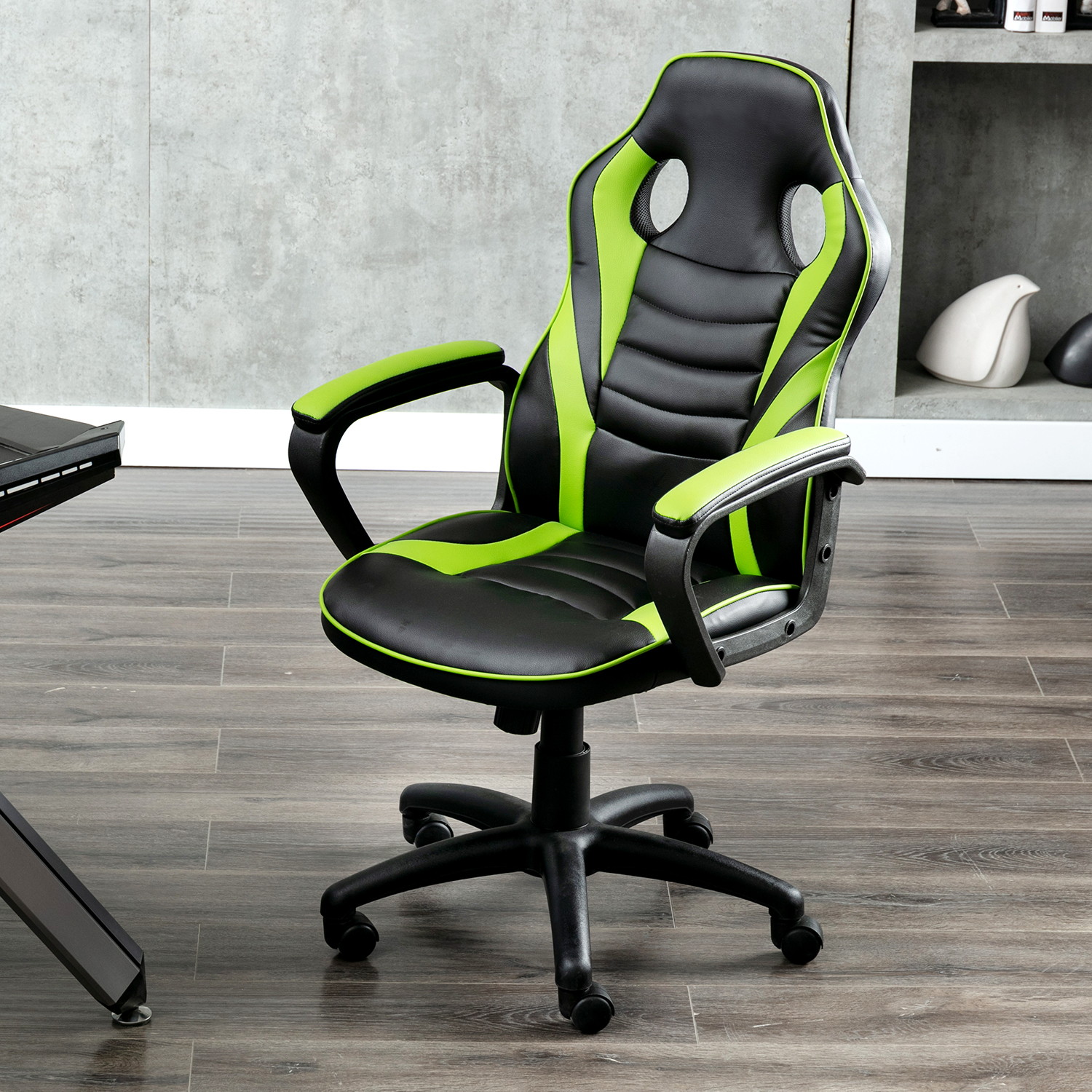 Gaming Chair Ergonomic Leather Recliner Racing Computer Chair High Back Adjustable Swivel Executive office Desk Chair E-Sport Video Game Chair with Lumbar Support