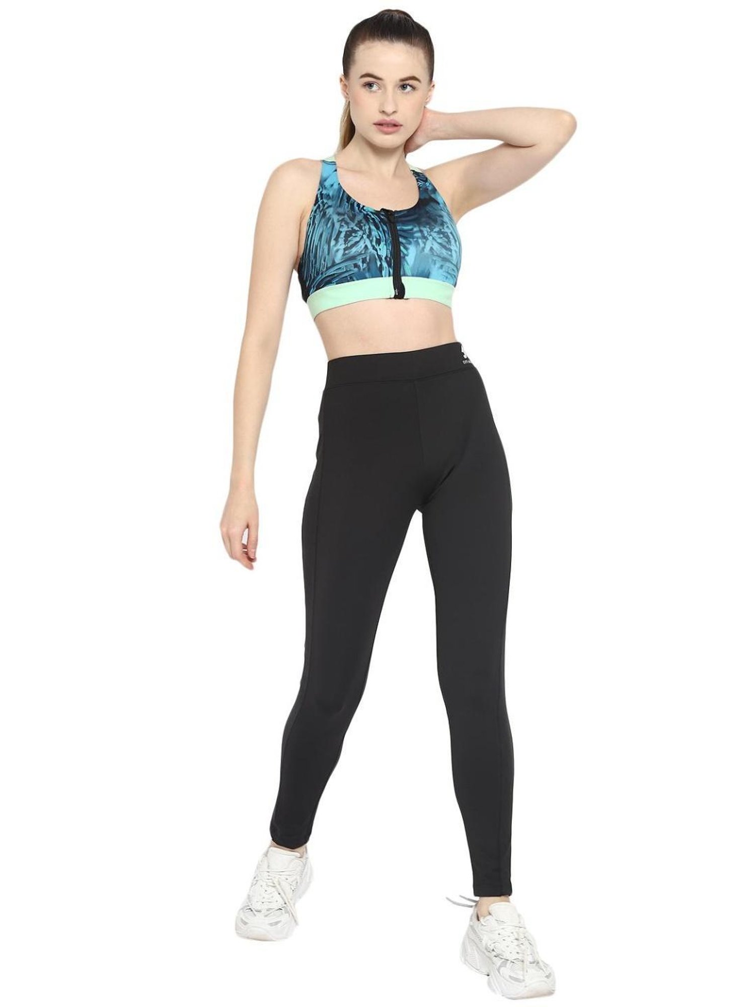 OFF LIMITS Black Self Print Tights