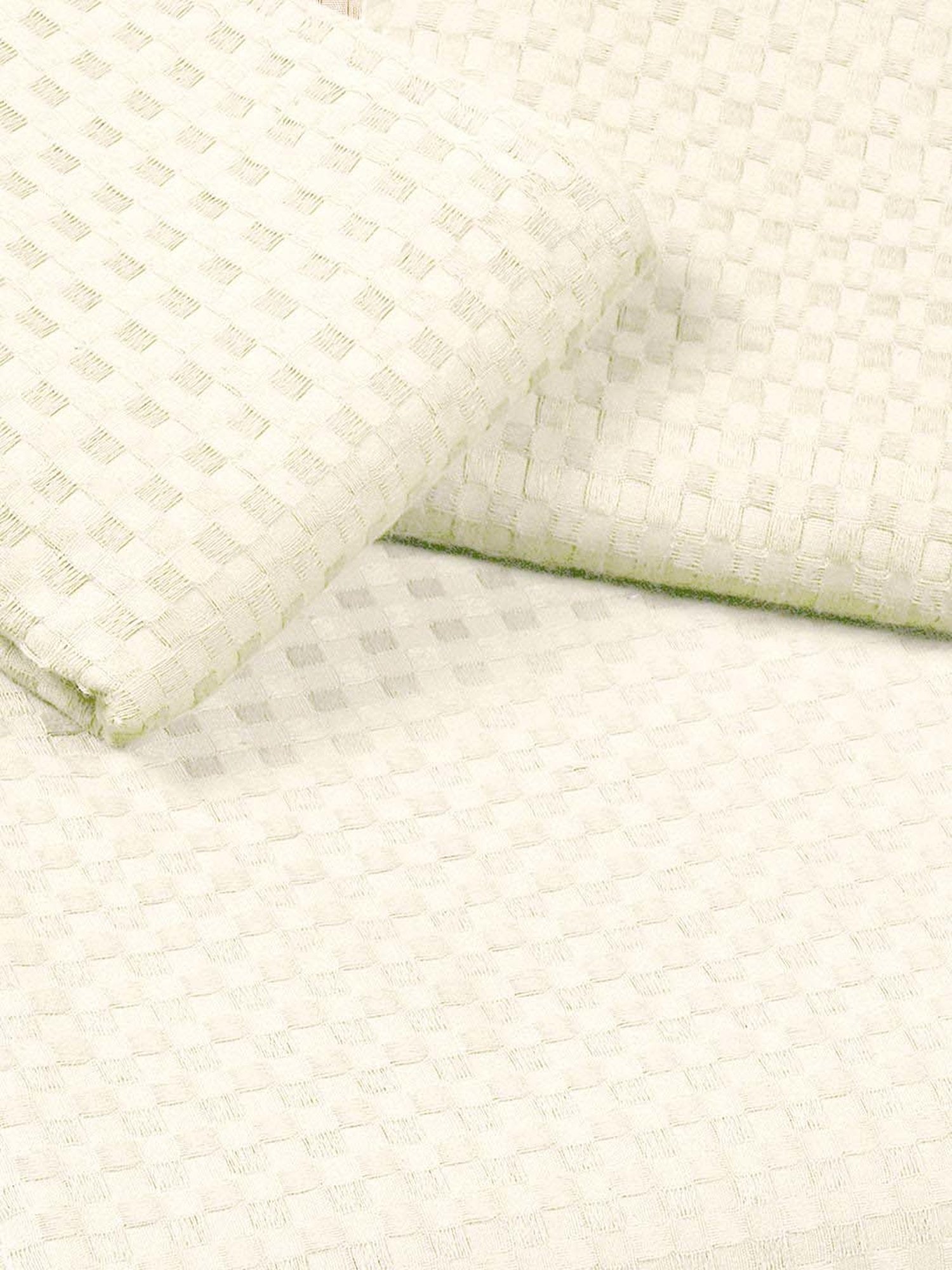 Saral Home Ivory 150 TC Cotton King Bedsheet with 2 Pillow Covers