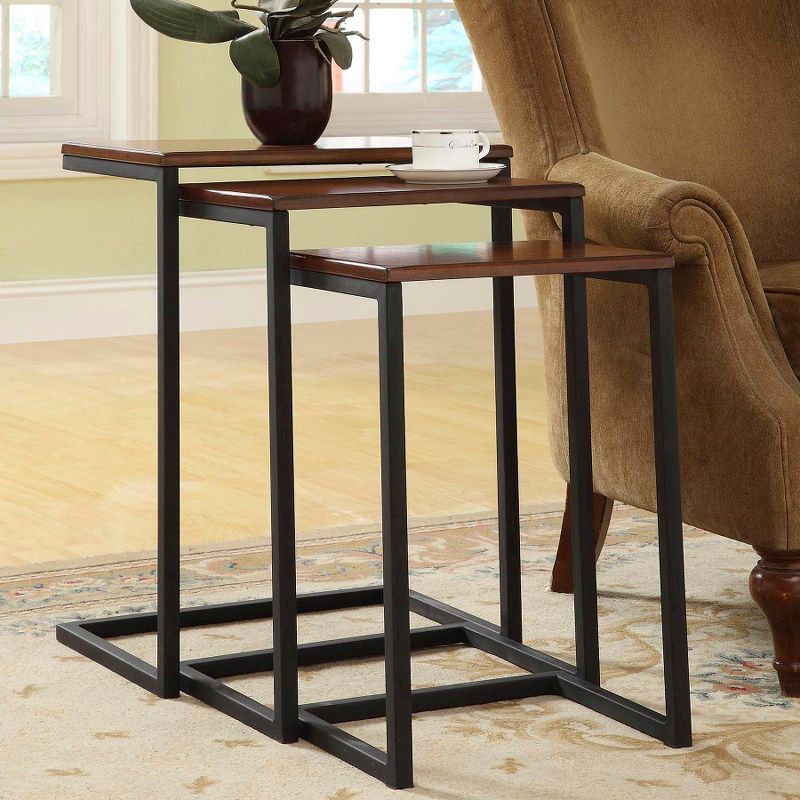 Set of 3 Caroline Nesting Tables Chestnut - Carolina Chair & Table