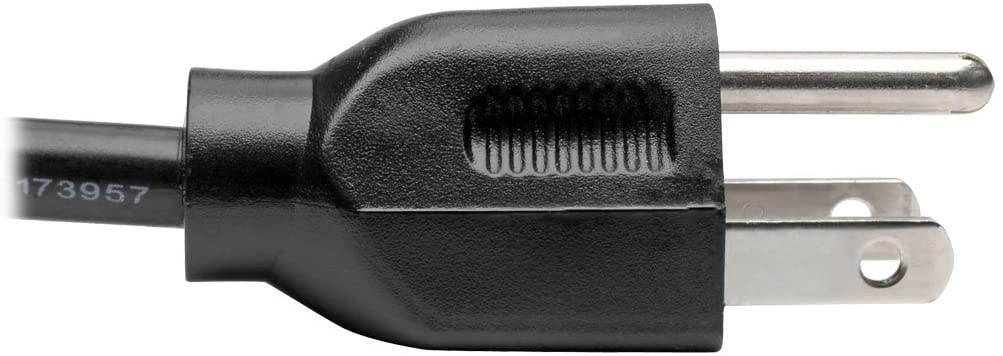 Tripp Lite Standard Computer Power Cord 10A,18AWG (NEMA 5-15P to IEC-320-C13) 10-ft.(P006-010)