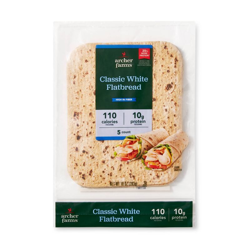Classic White Flatbread - 10oz/5ct - Archer Farms™