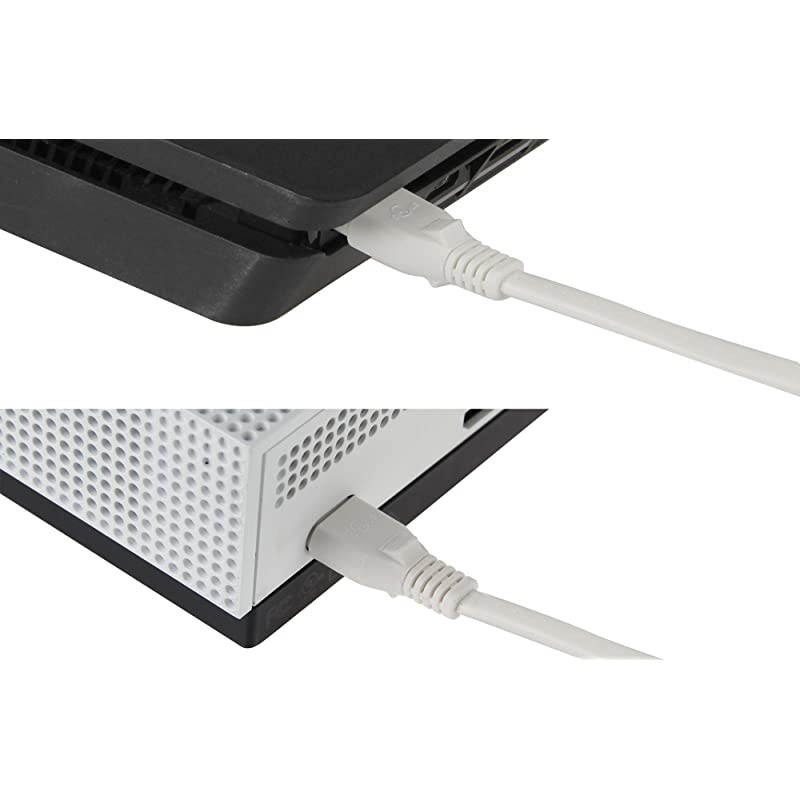 Basics Replacement Power Cable for PS4 Slim and Xbox One S X 6 Foot Cord Black