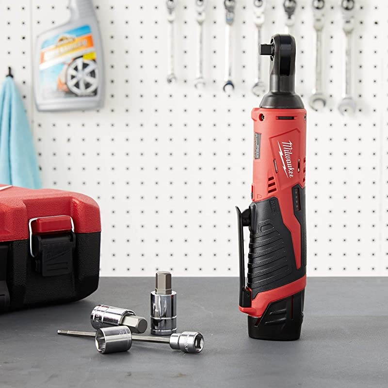 S 2457-20 M12 Cordless 3/8" Sub-Compact 35 ft-Lbs 250 RPM Ratchet w/ Variable Speed Trigger (Battery Not Included, Power Tool Only)
