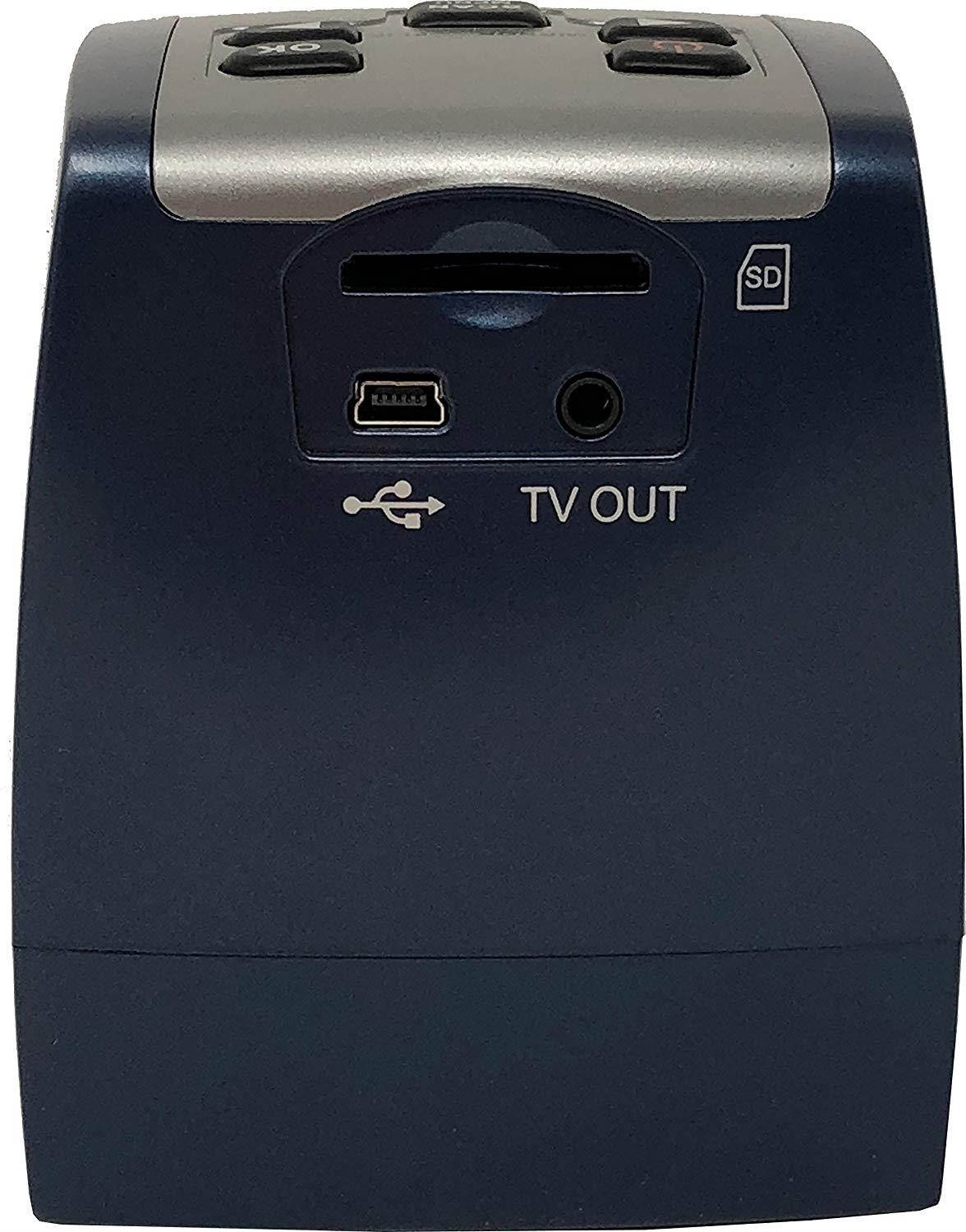 ZONOZ FS-3 22MP All-In-1 Film & Slide Converter Scanner w/Speed-Load Adapters for 35mm, 126, 110 Negative & Slides, Super 8 Films - Includes Worldwide Voltage 110V/240V AC Adapter (Blue)