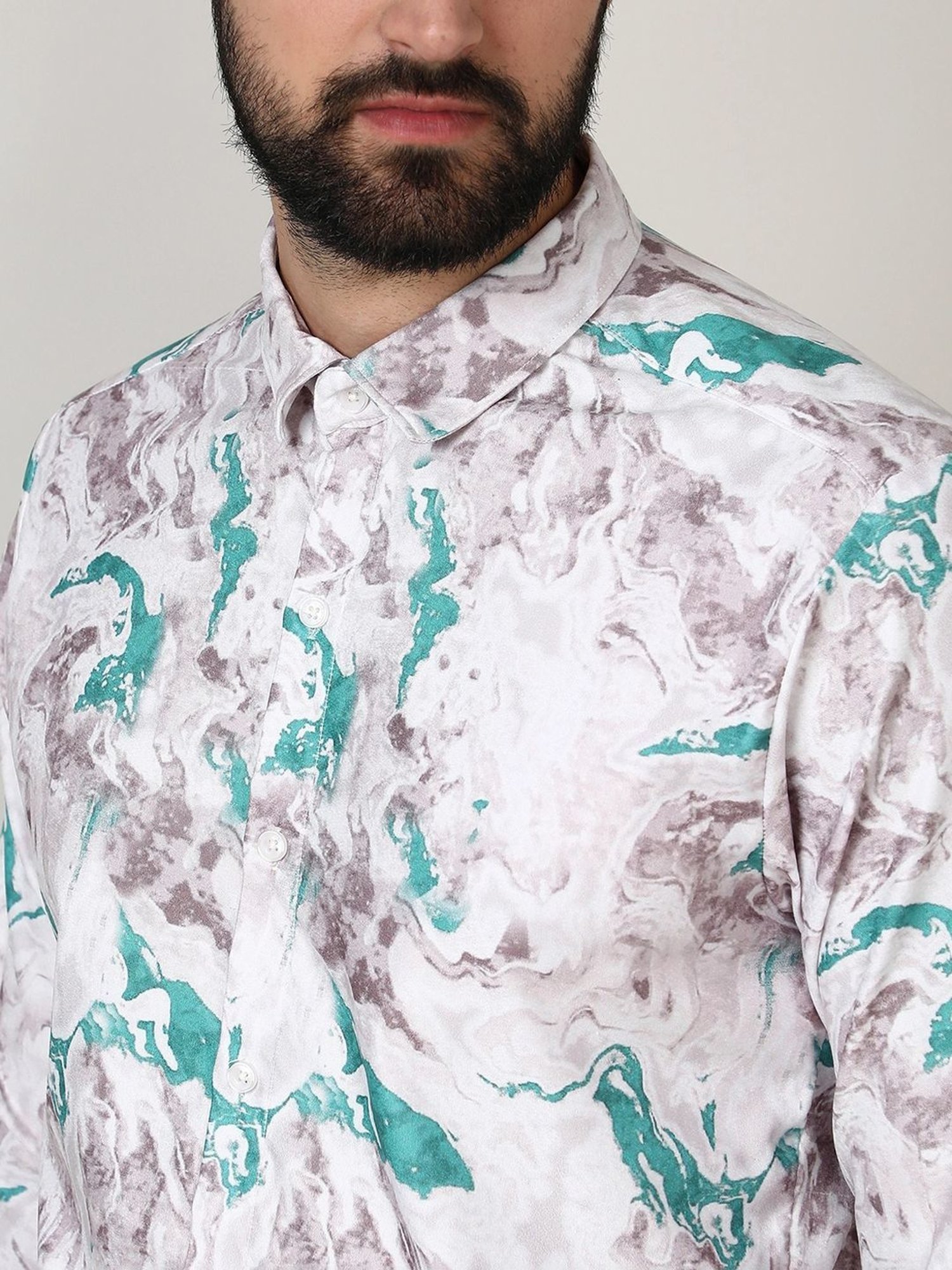 Campus Sutra Multicolored Regular Fit Printed Shirt