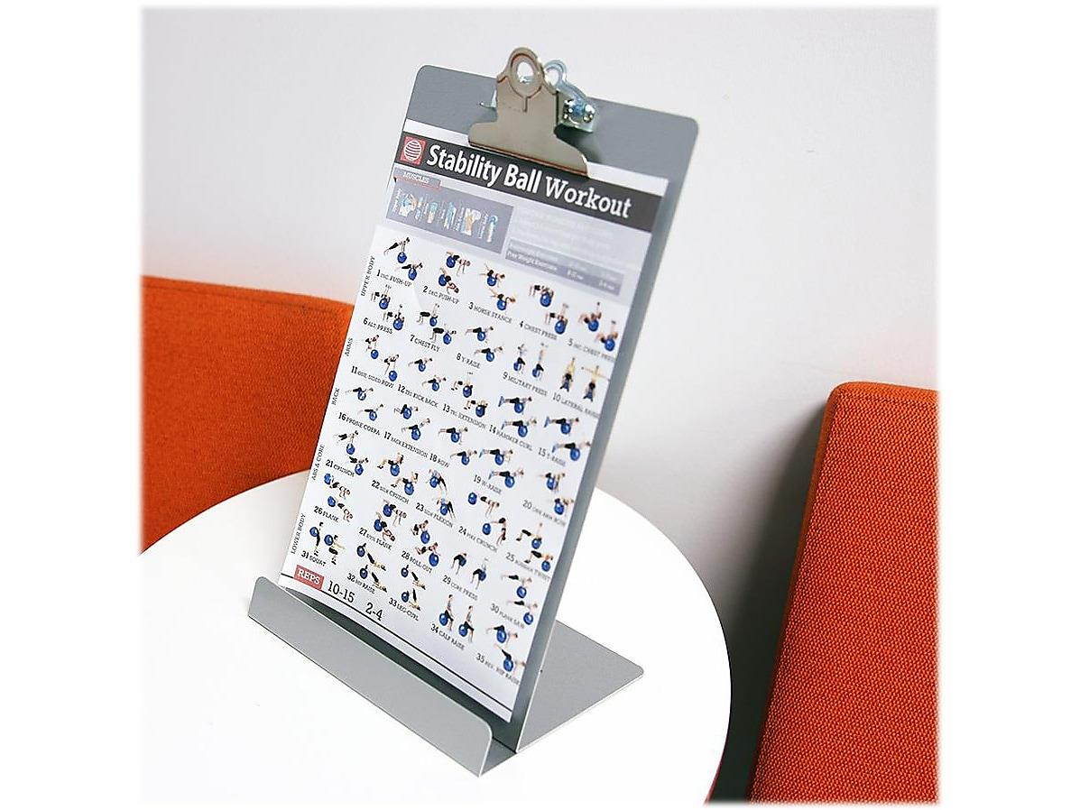 Saunders Aluminum Clipboard/Tablet Stand Memo SAU22529