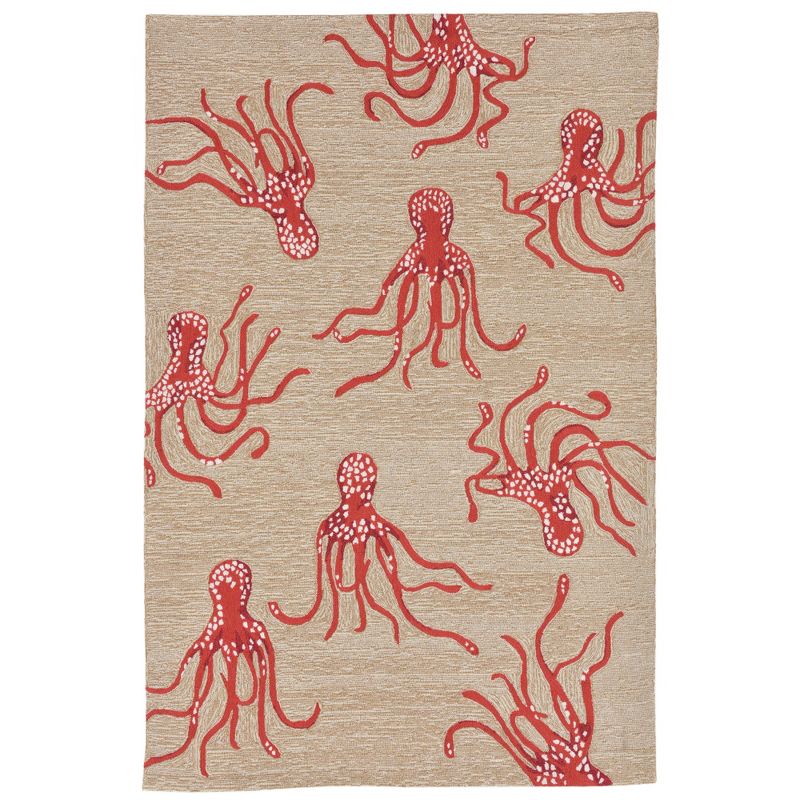 3'6"X5'6" Fish Accent Rug Coral - Liora Manne