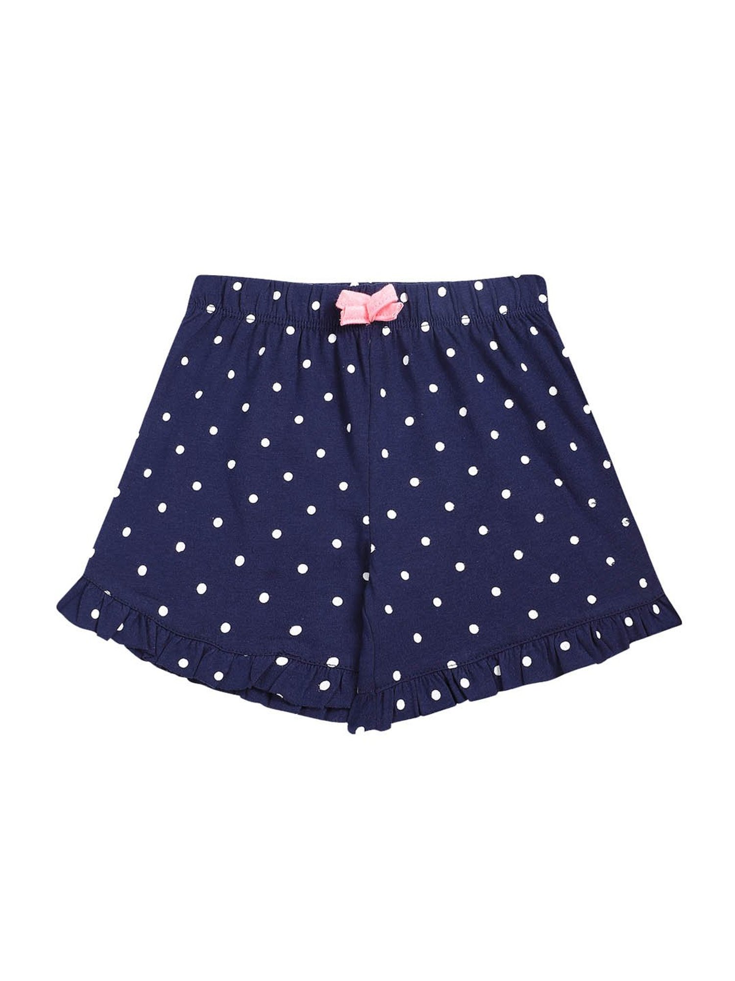 Lazy Shark Kids Pink & Navy Printed  Top with  Shorts