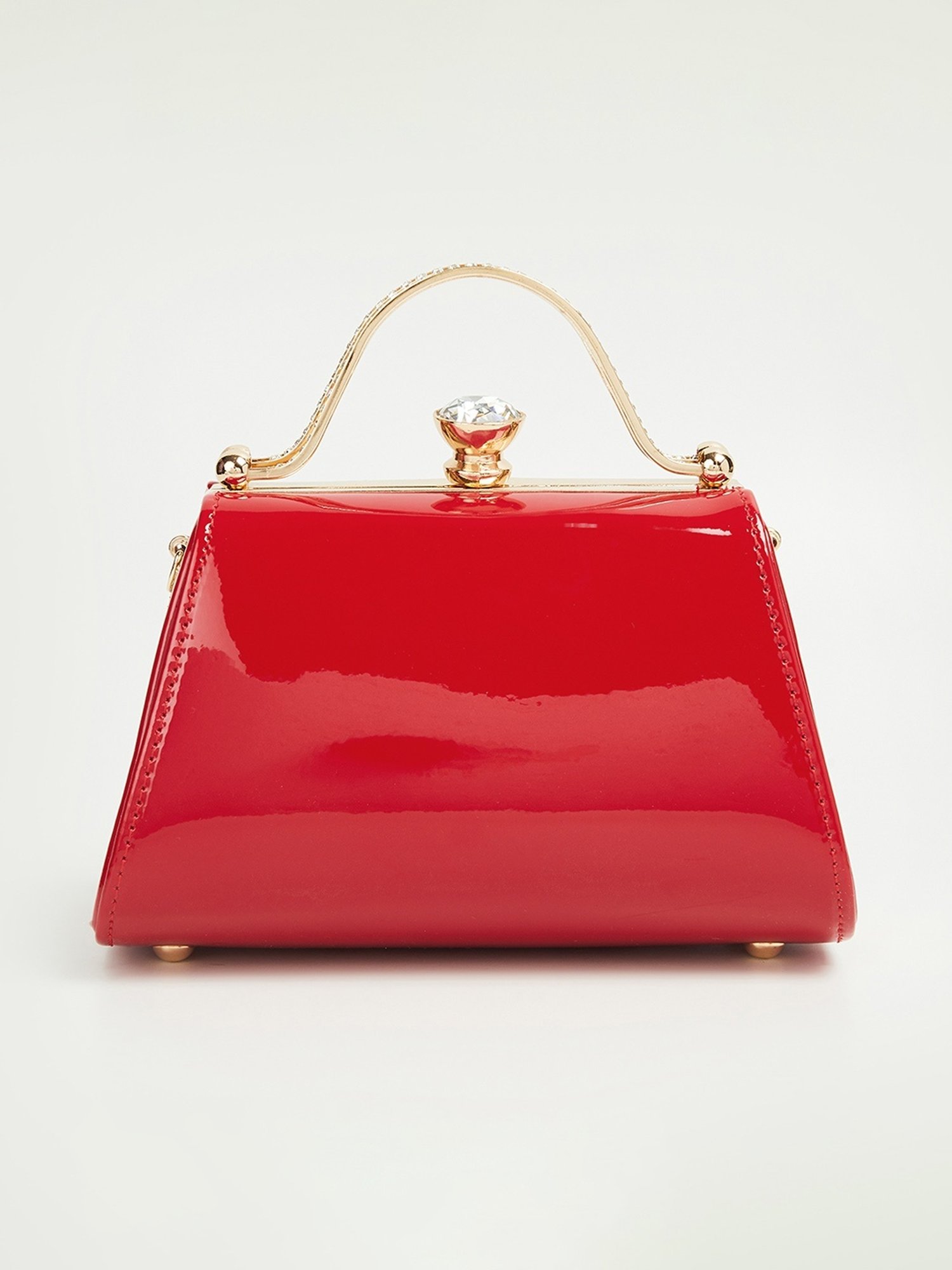 Code by Lifestyle Red Embellished Handbag