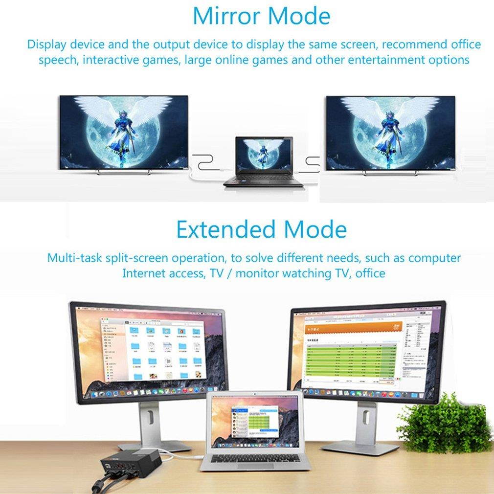 USB3.0 Universal Docking Station HDMI Gigabit Ethernet Dual Video Monitor