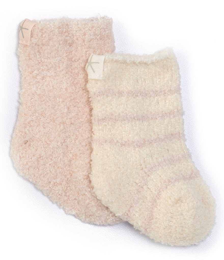 Barefoot Dreams Baby Newborn-6 Months CozyChic Socks 2-Pack