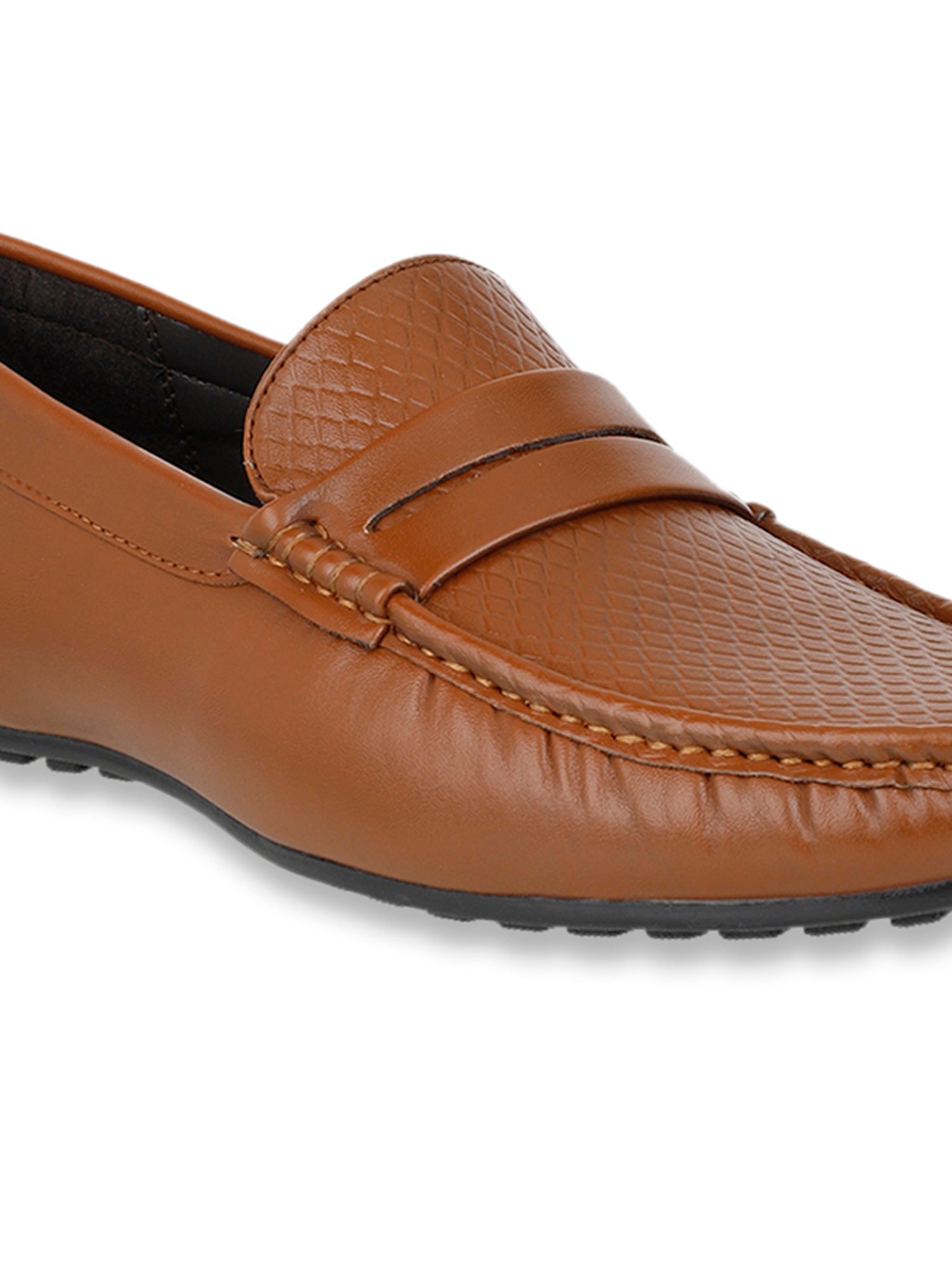 Carlton London Men's Tan Casual Loafers