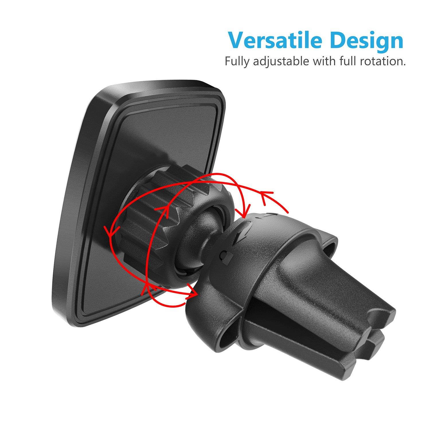 Magnetic Mount, WizGear Universal Twist-Lock Air Vent Magnetic Car Mount Holder, for Cell Phones with Fast Swift-snap Technology