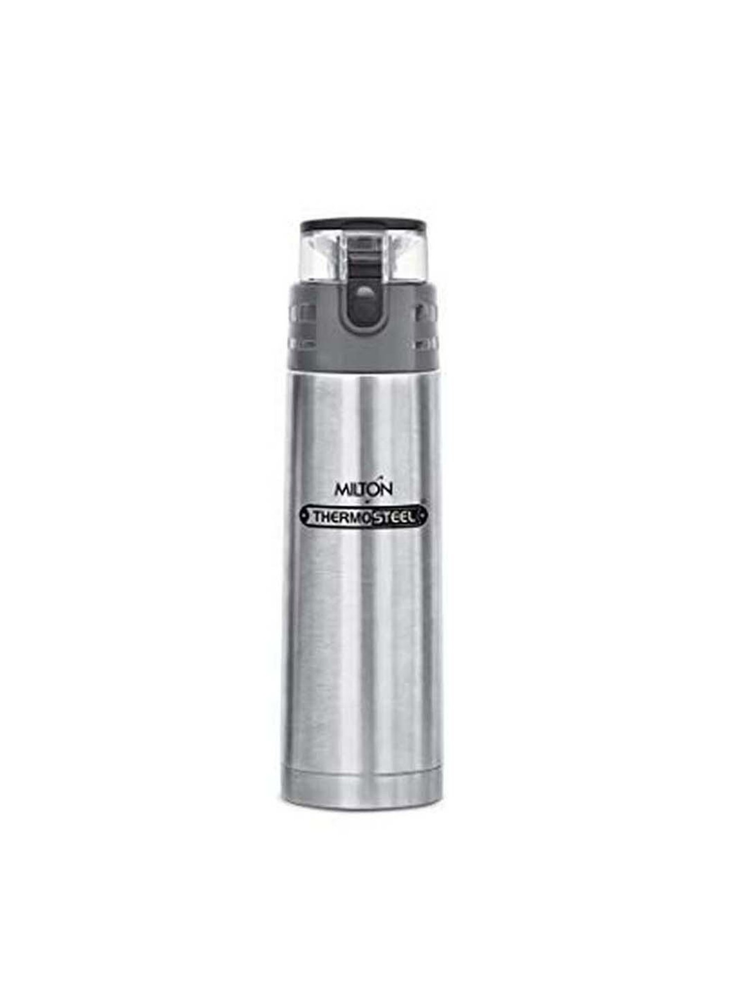 Milton Silver Stainless Steel Atlantis 400 Thermosteel Hot & Cold Tea Water Bottle (0.35 L)