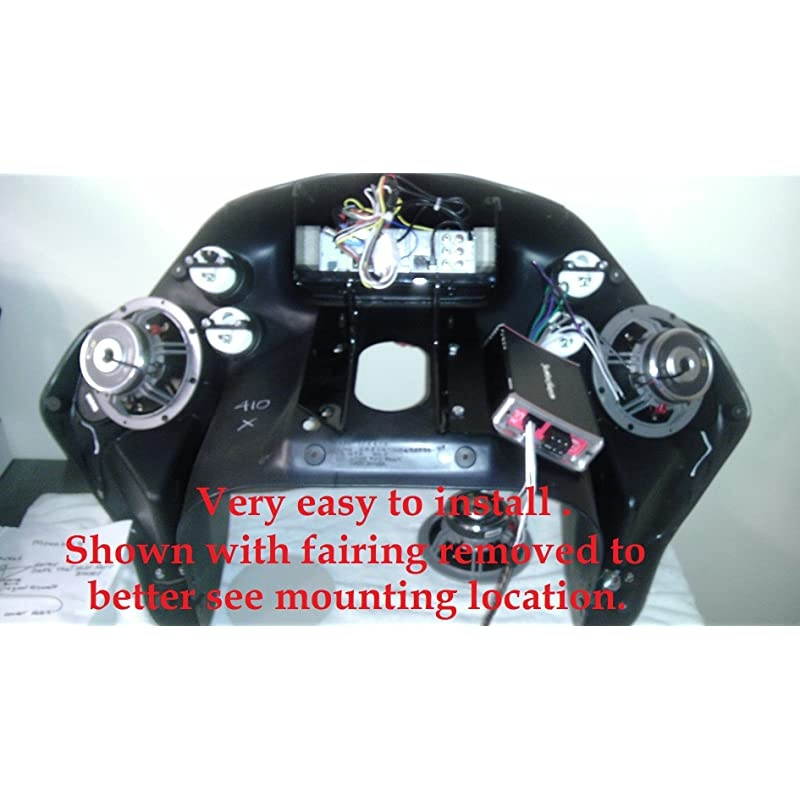 Davidson Amplifier Mounting Bracket for 9813 Road Glide with Rockford Fosgate PBR400X4D or PBR300X2 or PBR300X4