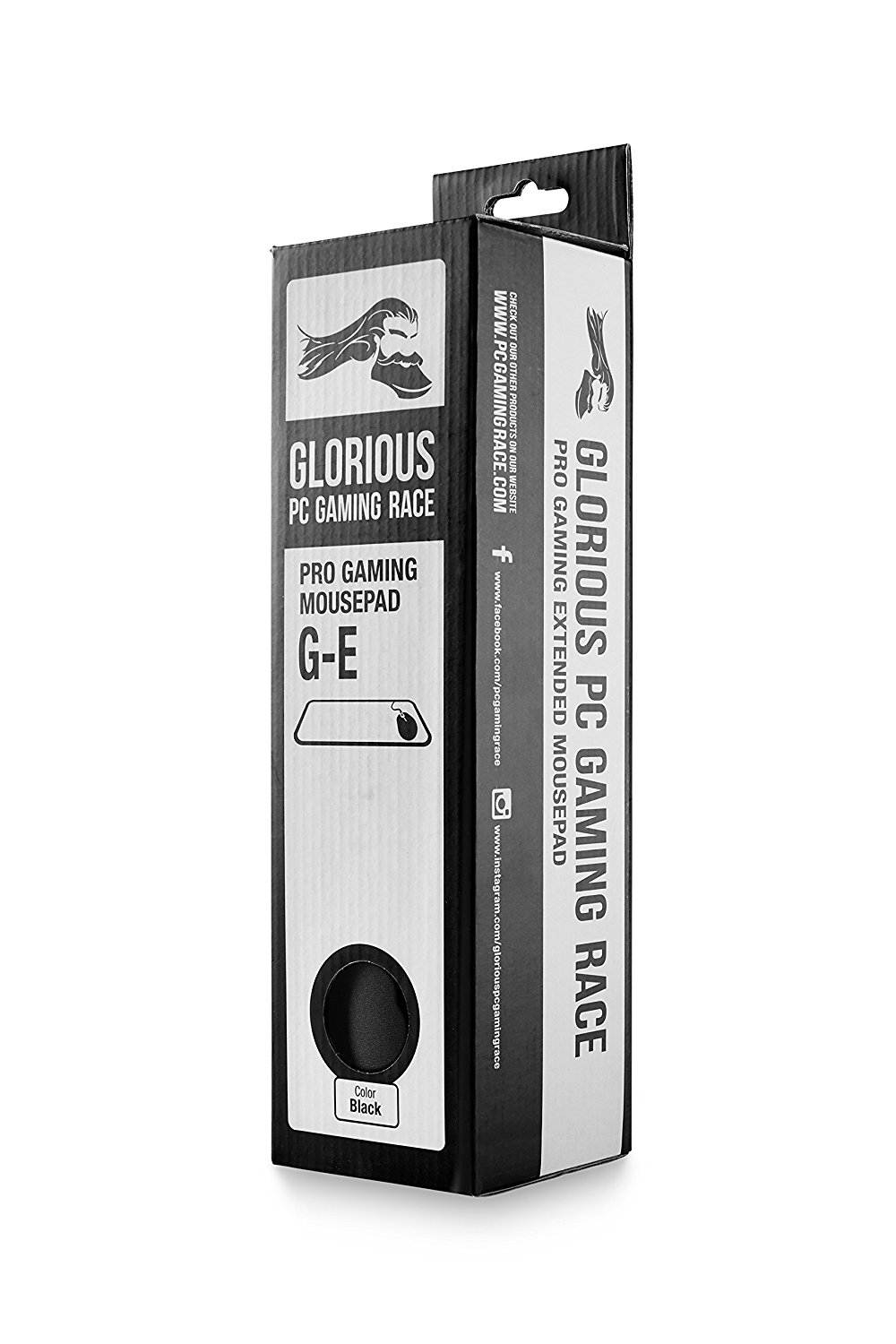 Glorious High Quality Gaming Mouse Mat / Pad - Thick , Large, Stitched Edges, 2mm thick Mousepad | 11"x13"x0.08" , Smooth cloth surface,Non-slip rubber base, Anti-Fraying stitched