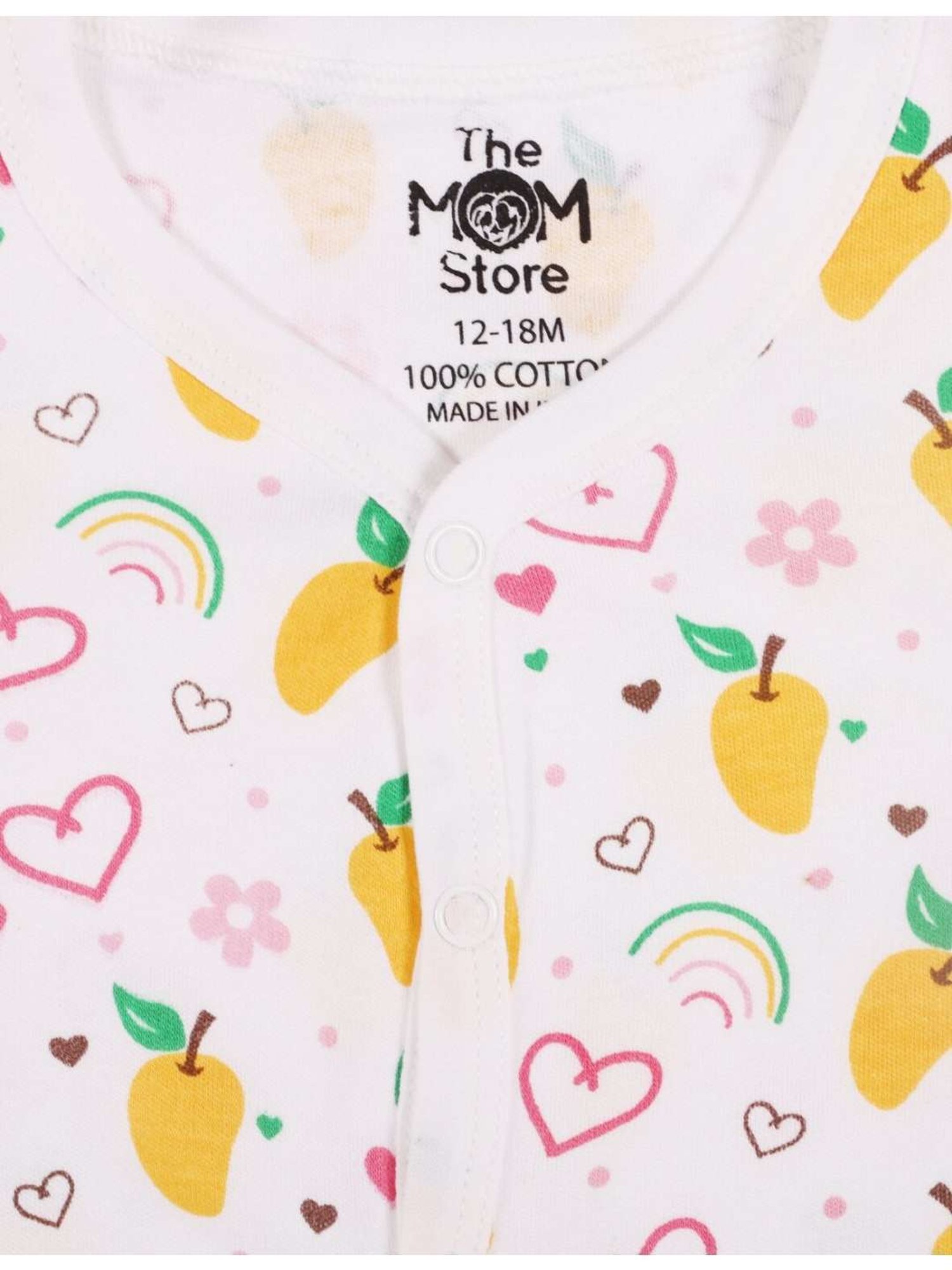 The Mom Store Boys Multicolor Cotton Printed Full Sleeves Top Set