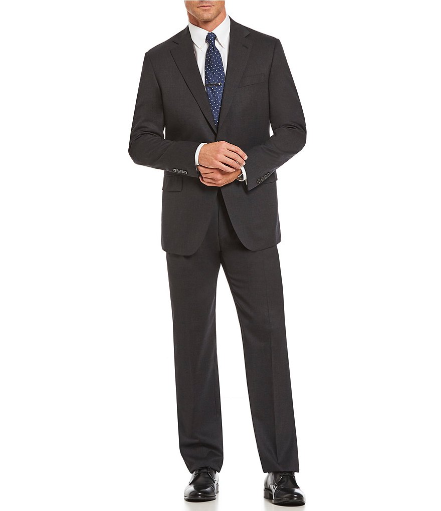 Cremieux Classic Fit Pleated Pant Solid Wool Suit